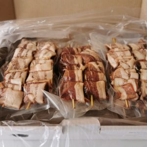 Brochettes de filet mignon AAA avec bacon